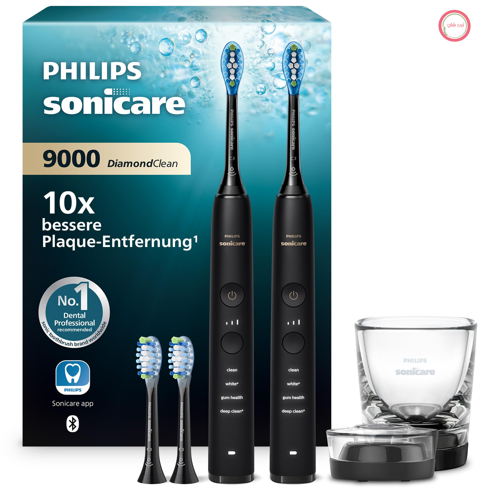 مسواک برقی فیلیپس هلند Philips HX9914/63  بسته دوتایی، مسواک صوتی با برنامه، حسگر فشار