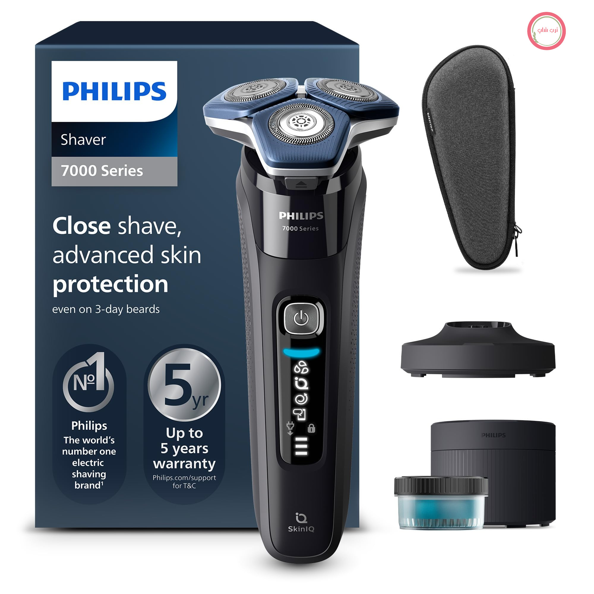 ریش‌ تراش فیلیپس هلند PHILIPS S7886/55 سری 7000 اصلاح خشک و مرطوب پایه تمیزکننده