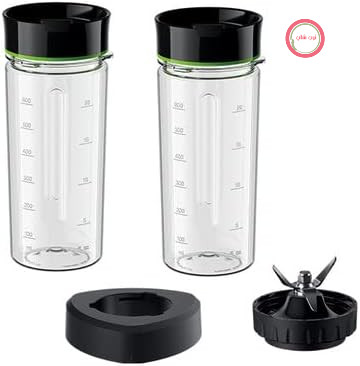 ست لوازم جانبی همزن ایستاده Braun Smoothie2Go BRSK002 برای اسموتی و نوشیدنی سازگار با PowerBlend 9، بدون BPA، قابل شستشو در ماشین ظرفشویی، مشکی