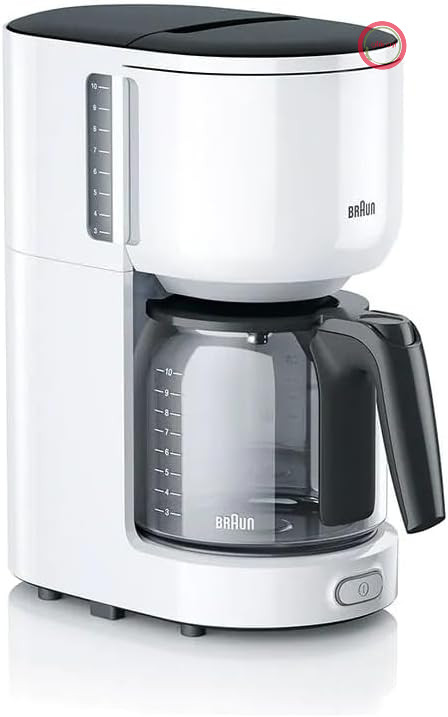 قهوه ساز چکه‌ای دستی DeLonghi KF 3120 WH، ایستاده، 10 فنجان، سفید - DeLonghi KF 3120 WH، قهوه ساز چکه‌ای، قهوه آسیاب شده، 1000 وات، سفید