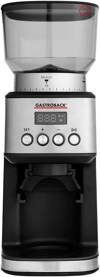 GASTROBACK #42643 طراحی آسیاب قهوه دیجیتال، ۳۱ درجه آسیاب از ظریف تا قاطع ۲ حالت خودکار
