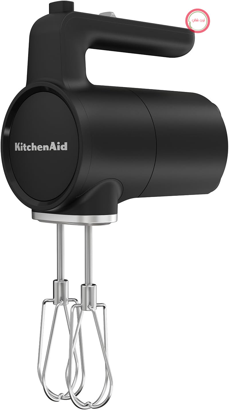 KitchenAid مخلوط کننده دستی بی سیم - Go Cordless - با 7 سرعت و نرم شروع - 2 فولاد ضد زنگ - 60 دقیقه استفاده در هر بار - سیاه - بدون باتری