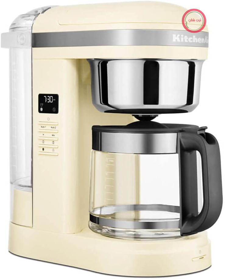 دستگاه قهوه ساز KitchenAid با خروجی آب به شکل مارپیچه، مدل 5KCM1209 (رنگ کرم)