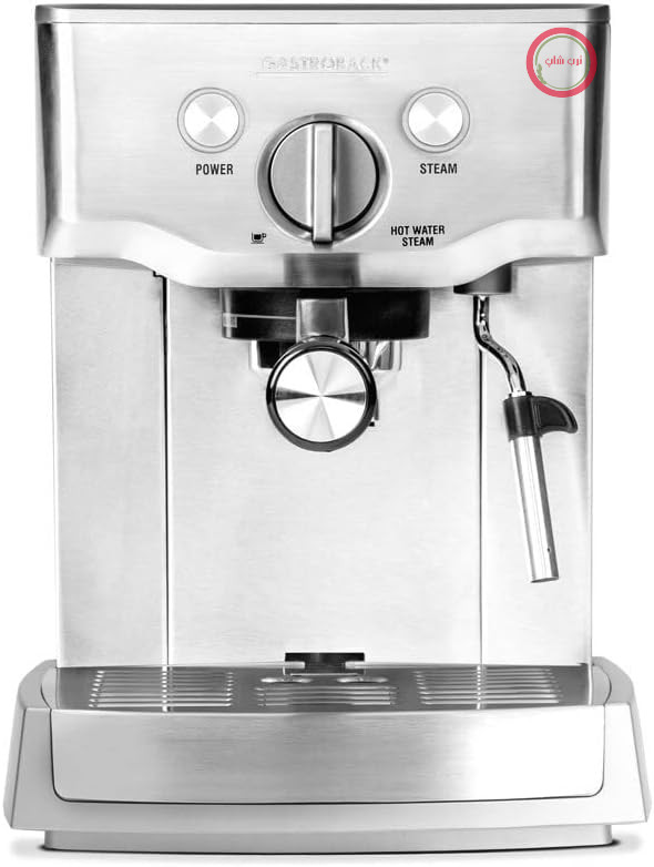 Gastroback 42709 Design Espresso Pro، ماشین اسپریسه با هفت گیرنده, فوم شیر 15 بار, 1.5 لیتر