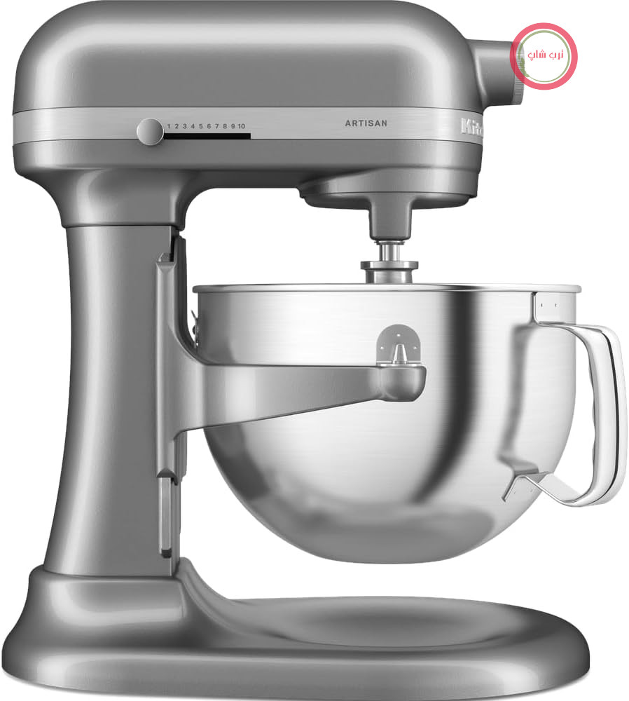 ماشین آشپزخانه KitchenAid - هنرپیشه - ربات های مختلف با لیفتر کاسه - دارای 5 لوازم جانبی - 5,6L-375W - Inox - شکل نقره