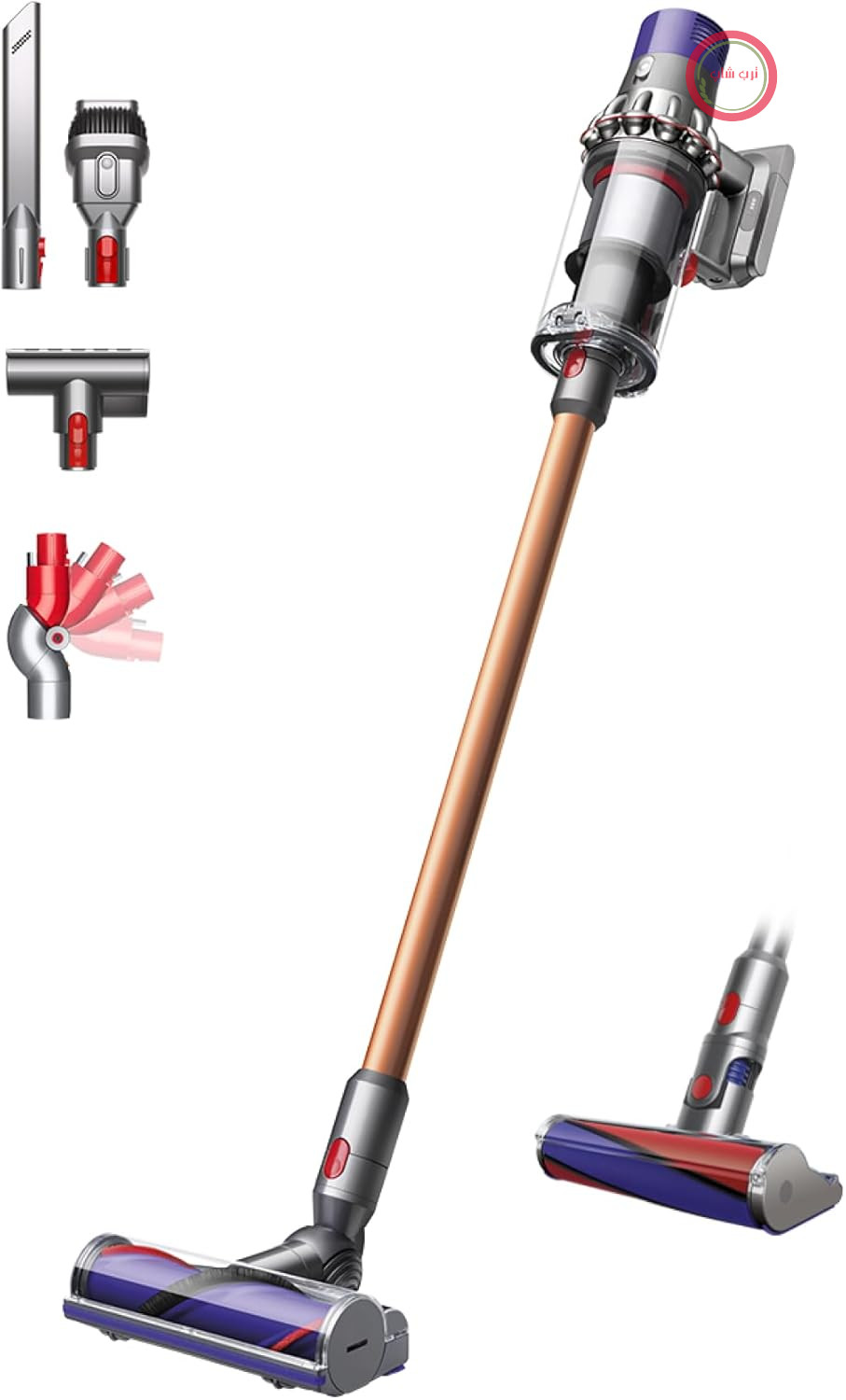 جارو شارژی دایسون انگلستان Dyson Cyclone V10 Absolute رنگ نیکل و مسی