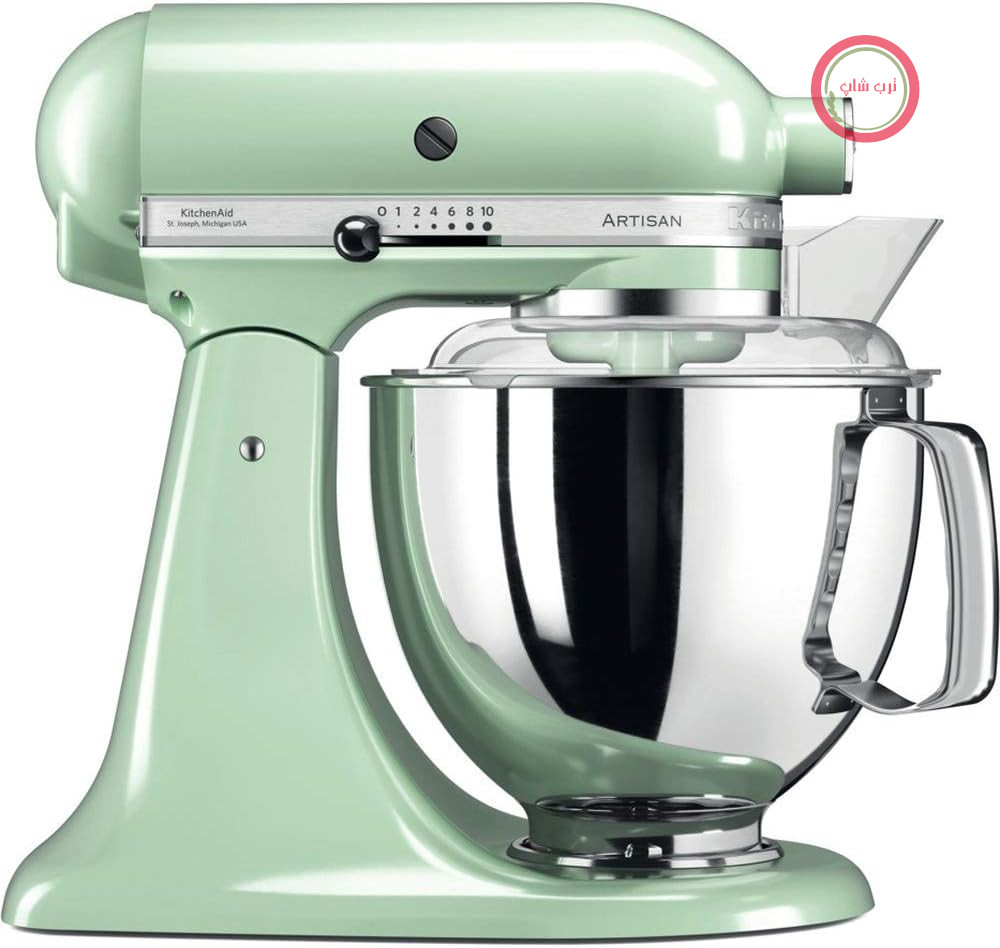 میکسر آشپزخانه KitchenAid - مدل Artis – دستگاه غذاساز با قابلیت شیب‌دار – دستگاه خمیرزن با ۵ لوازم جانبی – ۲ کاسه از جنس استیل – حجم ۴.۸ لیتر – برای تهیه پاستا