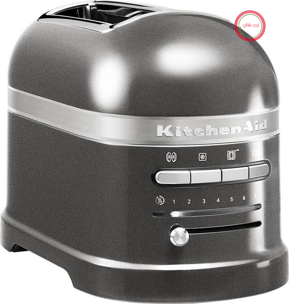 توستر اتومات کیچن اید آمریکا Kitchenaid 5KMT2204EMS Toaster دو اسلایس،خاکستری